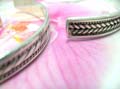 Wholesale exporter supplies unique jewelry, New age style sterling silver bangle bracelet with braided design 
