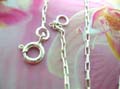 Online premier jewelry dealer exports rectangular chain, sterling silver necklace 