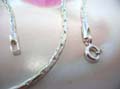 Wholesale fashion wear manufacturer, Bali art wear sterling silver oval chain necklace 