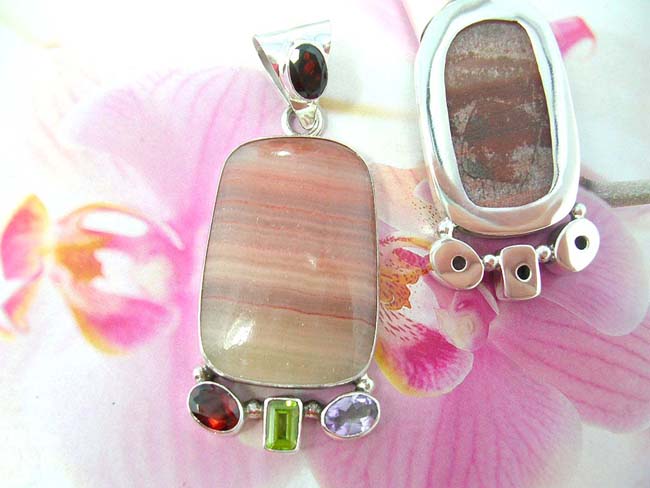 Costume accessory shopping factory supplies Sexy fashion gemstone pendant with beautiful crystals  bellow  and 925. sterling silver frame