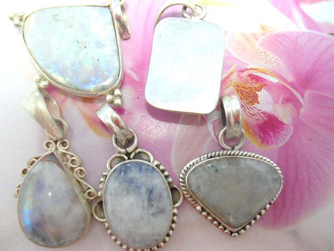 Bridal gift jewelry online gallery factory, Vintage filigree inspired frame on 925. sterling silver gemstone pendant